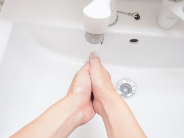 はやり目の感染予防の手洗い